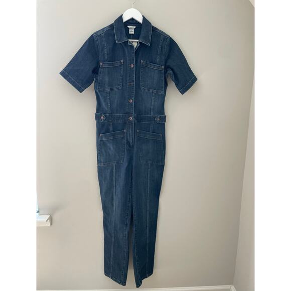 Duluth Trading Women's Double Flex Denim COOLMAX Coveralls Size 6 NWT Overalls - Picture 4 of 13